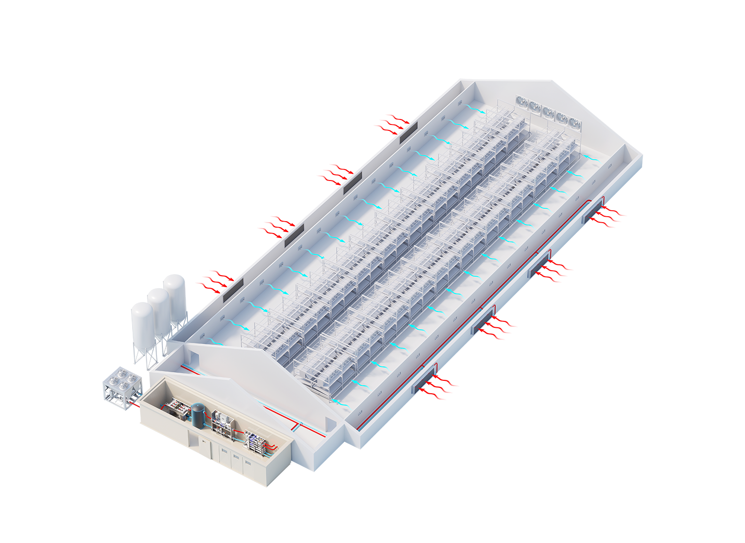 Leghennenstal met InnoCool